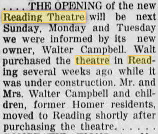 Reading Theatre - March 27 1947 Article (newer photo)